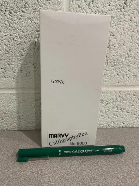 Marvy Calligraphy Pen GREEN 3.5 No.6000 Box Of 12