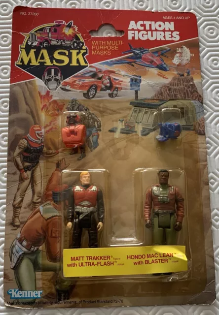 M.A.S.K. Kenner - Blister M. Matt Trakker & Hondo Mac Lean - MOCS - Mask