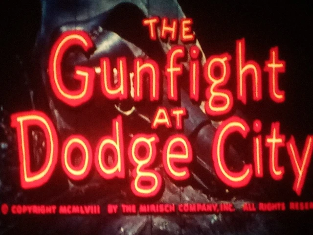 The Gunfight At Dodge City, UA, IB Technicolor, 1958, 16mm, Two 1600ft Reels