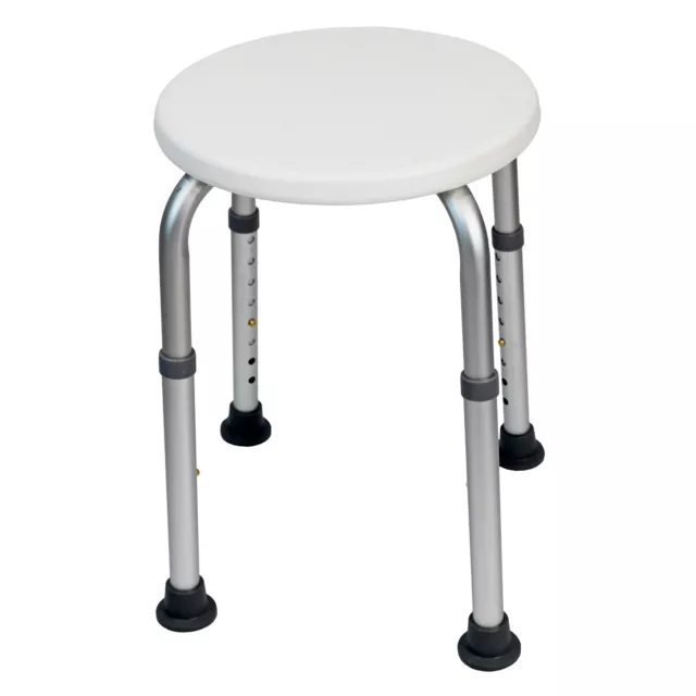 Bath Shower Stool Seat Chair Non-Slip Adjustable Round Disability Medical Aid