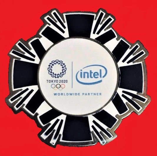 2020 TOKYO ROUND INTEL Olympic Games Mark Sponsor Pin 2024 Paris