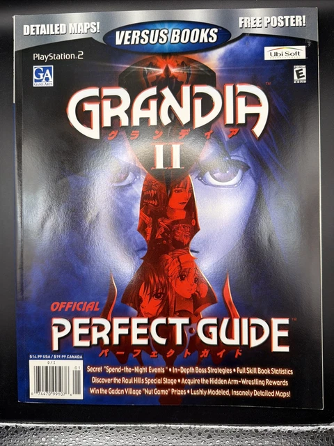 Poster Promotionnel Officiel Grandia Sur PlayStation 2 (PS2) - Format B2 Japonais