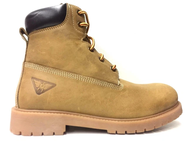 SCARPE SCARPONI STIVALETTO Uomo Docksteps 1636 Pelle Giallo