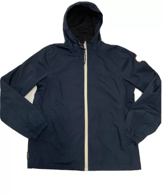 Element Alder Wolfeboro Collection Zip Up Hooded Jacket  Mens Navy Blue Size Med