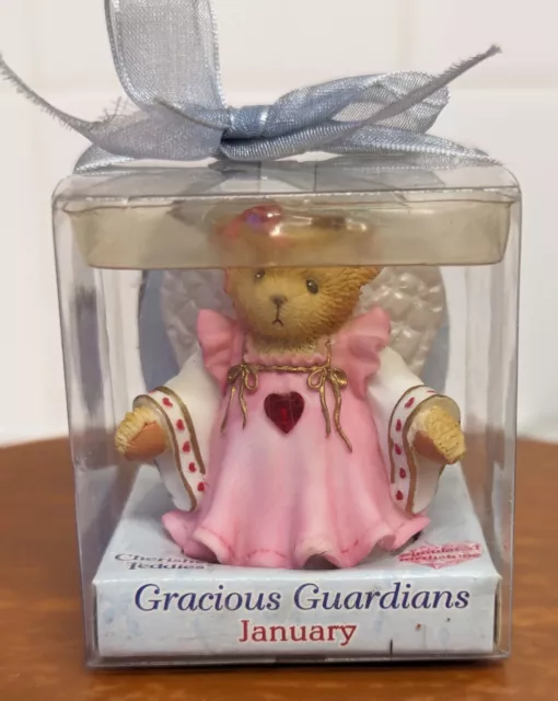 Cherished Teddies... Gracious Guardians...Birthstone Bear... January...