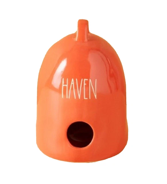 Rae Dunn "Haven Bird House" 8" Citrus Beehive Ceramic * New * Free Shipping