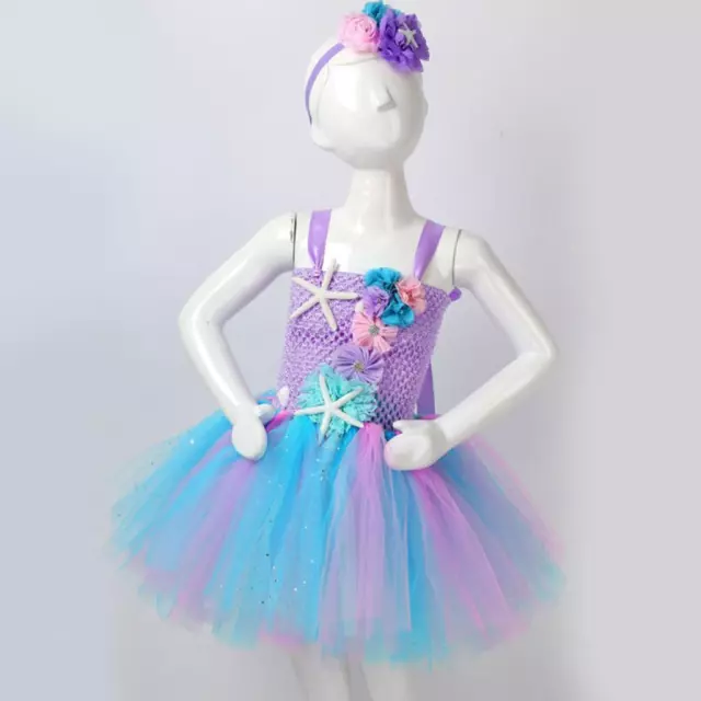 Tutukleid Meerjungfrau Mädchen Cosplay Prinzessin Geburtstag Party Kleid für kleine Mädchen