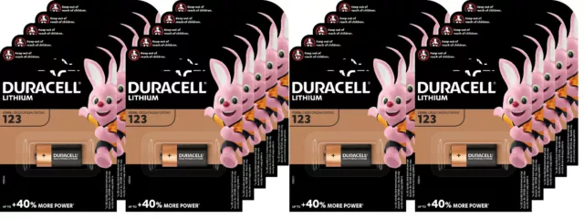 20x Duracell Code 123 CR123 Foto Photo Lithium Batterie CR123A 3V 6205 MHD 2029