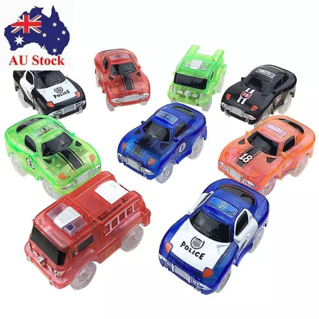 Flashing Light Magic Glow Electronics Car Toy Inertia Car Tracks Car Car Model