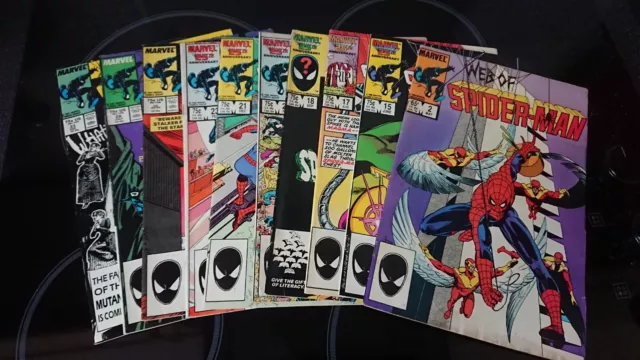 Web Of Spider-Man Bundle Lot 1 Marvel Comics 2,15,17,18,20,21,23,25,28,33.