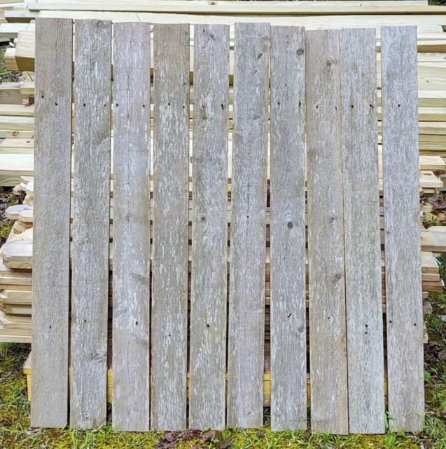 44" Reclaimed Cedar Wood 10 Fence Boards Rustic Projects Wall Accents Crafts