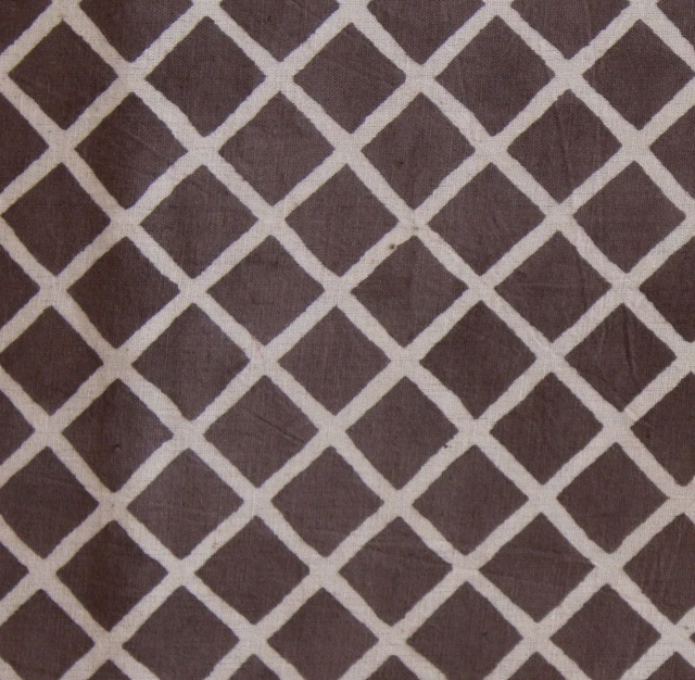 2.3m Gris Main Bloc Coton Imprimé Loisirs Créatifs Naturel Couleur Couture Tissu