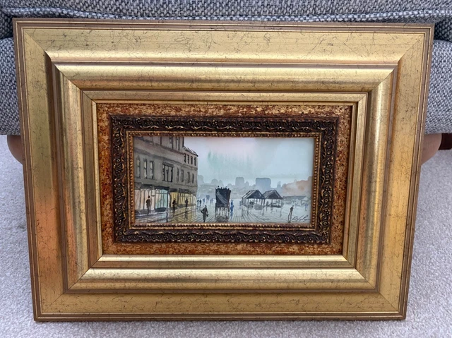 DIGBY PAGE ORIGINAL signed watercolour painting Parisian street
