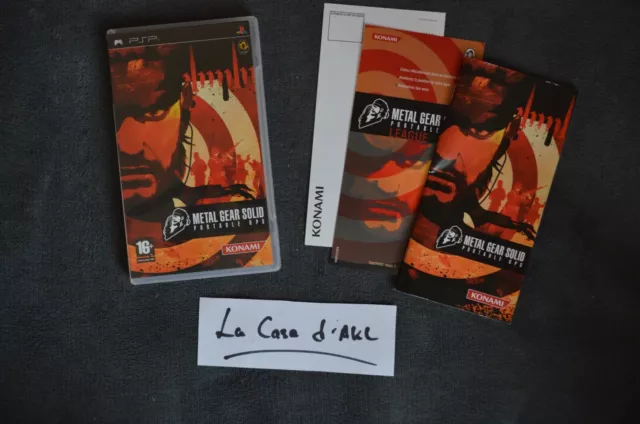 ₪ PAS DE JEU ₪ Boite + notice de PSP FR - Metal Gear Solid Portable Ops