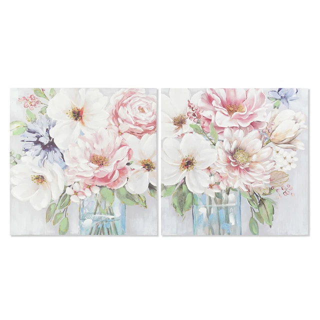Cadre DKD Home Decor Vase (80 x 3 x 80 cm) (2 Unités)