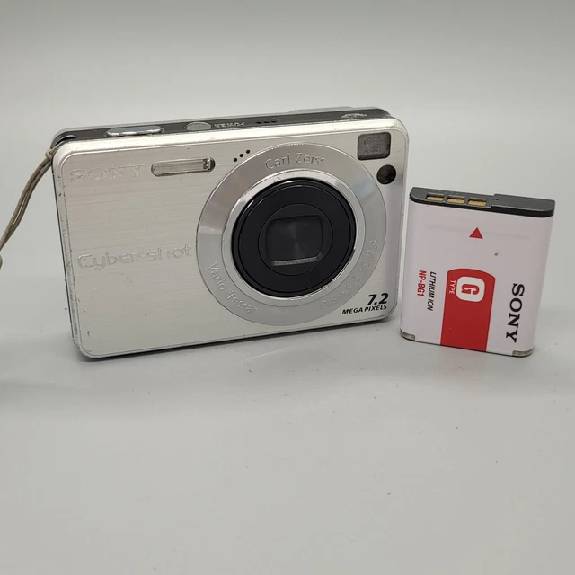 Sony Cybershot DSC-W110 7,2 megapixel fotocamera digitale compatta argento testato