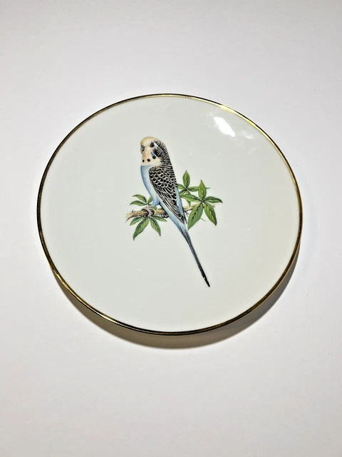 Set of 6 Bareuther Waldsassen Bavaria Germany Bird Plates-Parakeets & Parrots 2