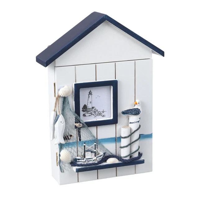 Portachiavi gancio gioiello vintage arredamento spiaggia casa in legno