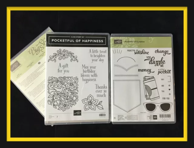 Stampin' Up! POCKETFUL OF SUNSHINE & HAPPINESS Stamps & POCKET Dies. #2