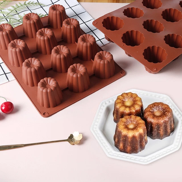 Molde de silicona rectangular rosquillas redondas planas para hornear molde