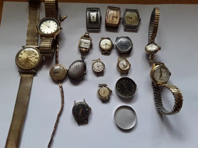 Konvolut Armbanduhren für Bastler, Sammlung Damen und Herren