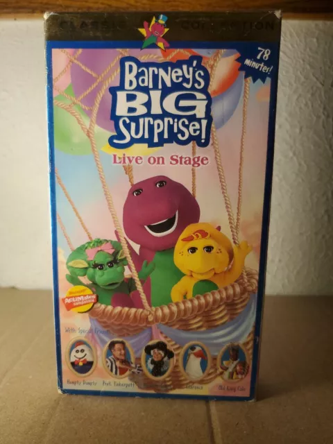 Barneys Big Surprise Live On Stage Vhs 1998 Oop Kid Barney Classic Barneys Big Surprise Live On Stage Vhs 1998 Oop Kid Barney Classic