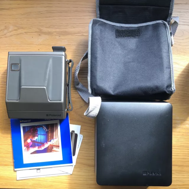 Polaroid Image System Camera With Manual Hand Held With Case