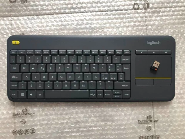 Tastiera Wireless Logitech K400 Plus Con Touchpad - Controllo TV Multimediale, Layout QWERTY Internazionale - Foto 5