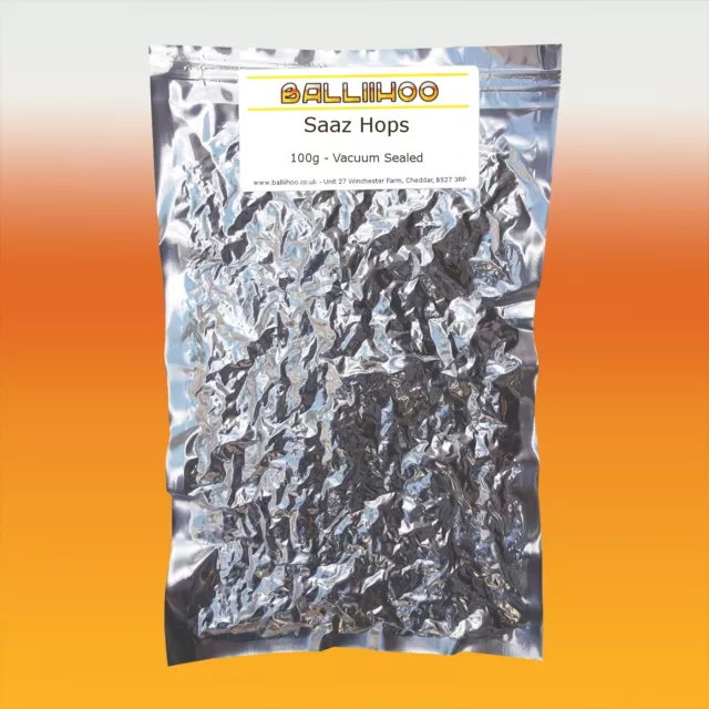 Balliihoo 100g Foil Vacuum Packed Saaz Hops For Home Brew Beer Making