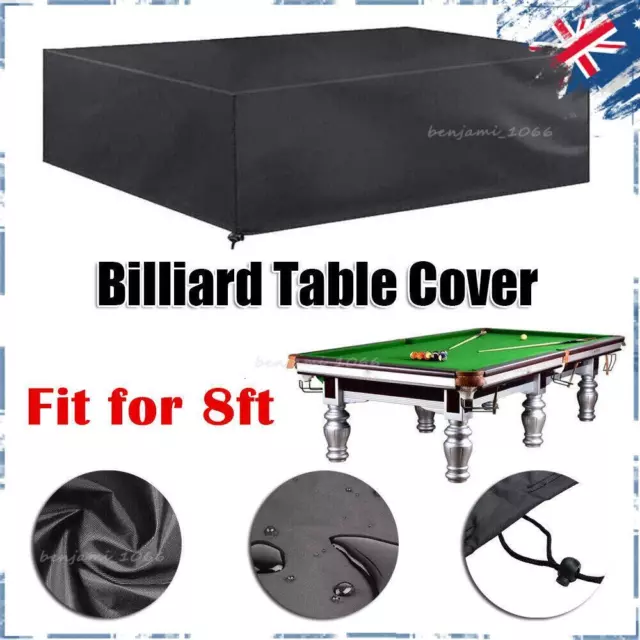 8FT Outdoor Pool Snooker Billiard Table Cover Polyester Waterproof AU Stock