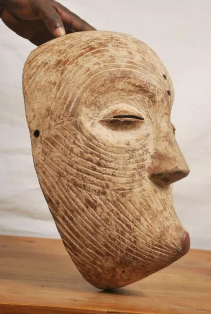 African tribal art,luba Mask from Democratic Republic of Congo 3