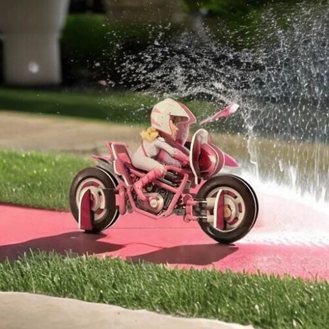 PRINCESS PEACH BIKE Super Mario Bros The Movie McDonalds Happy Meal Toy