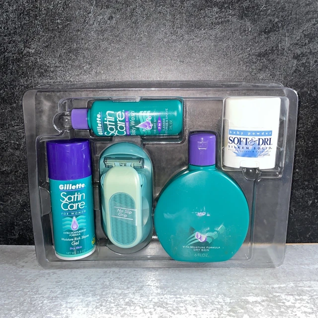 Juego de sensores de afeitar Gillette vintage excelentes para mujer