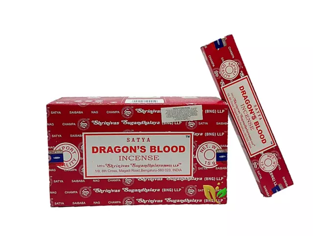 Incienso Dragon,S Blood Satya Caja De 12 Cajitas