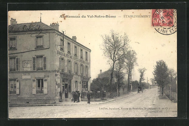 CPA Au Hameau du Val-Notre-Dame, Hotel Rendevous des Chasseurs 1908