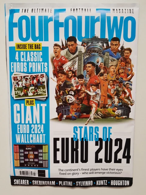 FOURFOURTWO MAGAZINE FOOTBALL EURO 2024 Wallchart Classic Iconic Prints ...