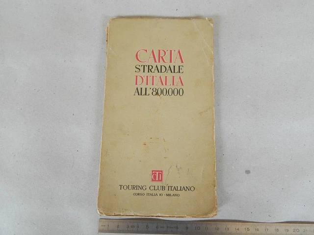 1947 CTI ROAD Map For Alfa Romeo 6C Lances Fiat White Spa Etc £16.00 ...