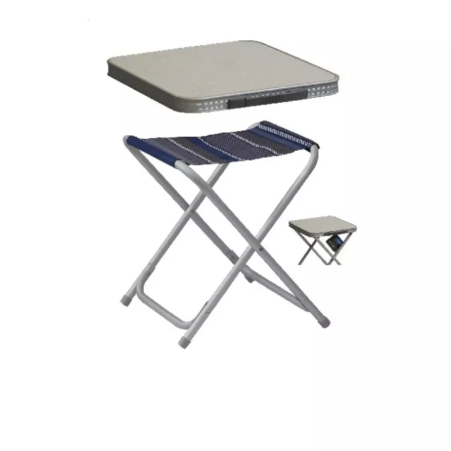 Mesa de camping Bel Sol mesa para taburete grande de una sola pieza