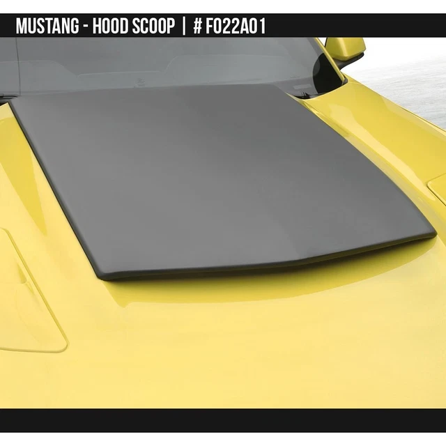 Fits 15-17 Ford Mustang Air Design Custom Style Hood Scoop Satin Black FO22A01