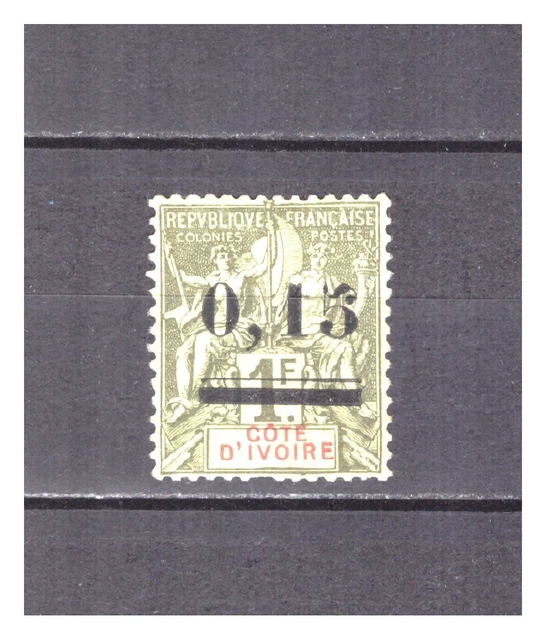 Timbre Côte D'Ivoire N°28 - Palmier 30c - Neuf Avec Charnière (superbe état)