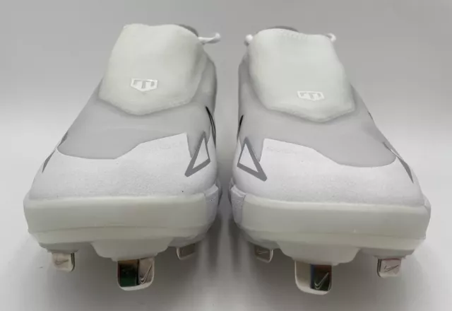 Nike Baseball Cleats Force Zoom Mike Trout Pro Metal White CZ5915-100 Sz 10