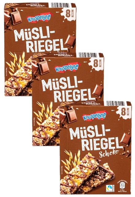 24 barrette croccanti cereali barrette cioccolato (24x25g) 600g
