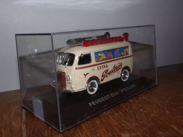 Peugeot D3A Poulain 1/43 1/43eme model car fourgon publicitaire Ixo