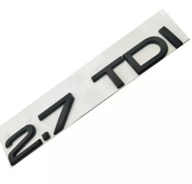 STEMMA TDI AUDI CROMATO SCRITTA FREGIO BAULE POSTERIORE A1 A2 A3 A4 A5 Q3 Q5