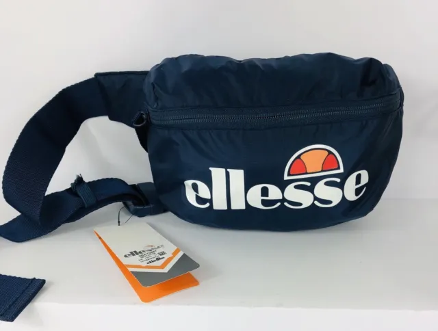 NEW With Tags Ellesse Bum Bag Waist Pack Navy Blue Logo 100% Genuine Retro