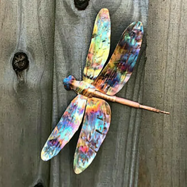 Metal-dragonfly Outdoor Indoor Art Wall Fence  Garden Hanging Decor Ornament New