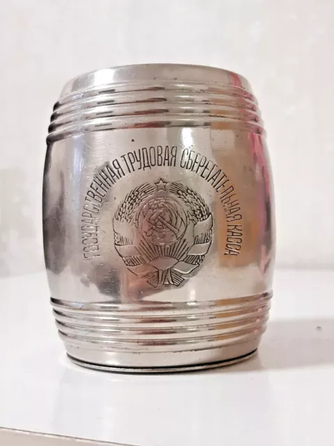 USSR OLD Soviet thrift box 1920s agitation Piggy Bank Vintage RARITY