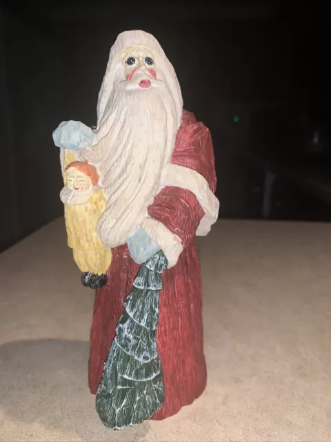 Folkart 7.5” Santa Lightweight Resin Figurine