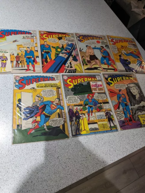 Superman Comics Silver Age Run 163 , 170 , 171 , 172 , 175 , 179 , 194 DC Comics