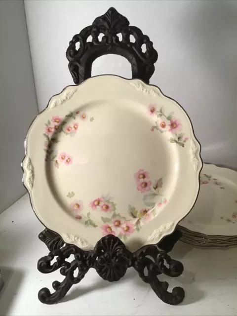 Homer Laughlin Virginia Rose JJ59 9 1/2” Luncheon Plate No Chips Or Cracks